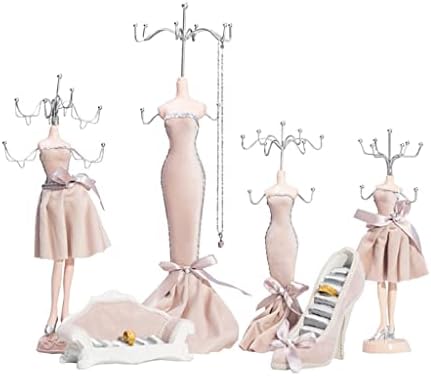 DOUBAO Fülbevaló tartó Nyaklánc Kijelző Rack Modell Ékszerek Rack Hercegnő Ablak Dekoráció Esküvői Ajándék