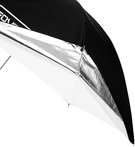 Fovitec 1x 33 inch Fehér/Áttetsző Fotózás & Videó Kabrió Reflektor Esernyő