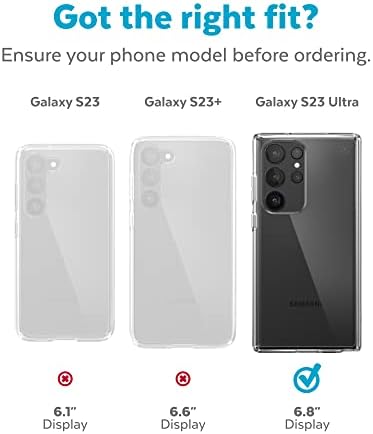 Speck Termékek Presidio Tökéletes Tiszta Case Samsung Galaxy S23 Ultra, Tiszta/Tiszta