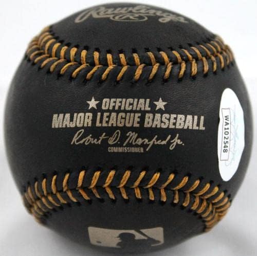 Yuli Gurriel Dedikált Rawlings Fekete OML Baseball-SZÖVETSÉG W *Arany - Dedikált Baseball