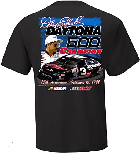 Kockás Zászló Sport Dale Earnhardt 25 éves Daytona 500 Versenyt Nyerni Megemlékező Felnőtt Póló