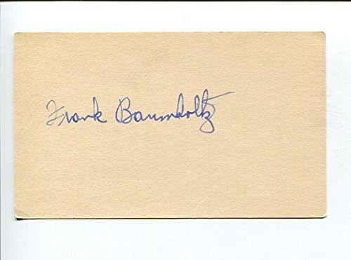 Frank Baumholtz Cincinnati Reds Chicago Cubs Philadelph Philies Aláírt Autogram - MLB Vágott Aláírás